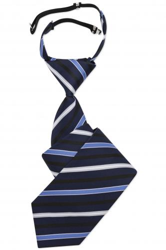 Krawatte gestreift mit Gummizug 