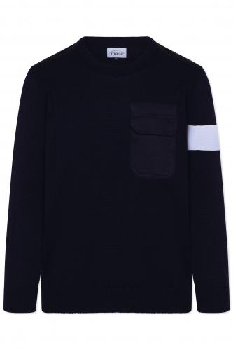 Pullover Einsatz Rundausschnitt Unisex 