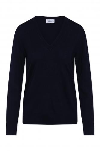 Pullover Damen V--Ausschnitt Feinstrick 