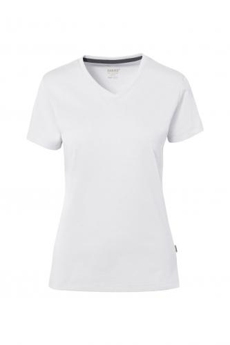 V-Shirt Hakro Damen Cotton Tec® #169 
