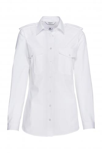 Bluse Pilotin / Captain abnehmbare Schulterklappen 1/1 Arm classic fit 